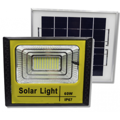Kit proiector tai 60w 90led cu panou solar si telecomanda